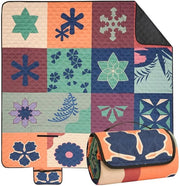Decken da Campeggio 200 x 200 cm - Impermeabile/Isolante Coperta da Spiaggia - Materiale soffice e idoneo per la pelle - Ideale per Campeggio/Strada - Coperta da Esterno confortevole - Perfetta per Tempo libero - Coperta da Spiaggia