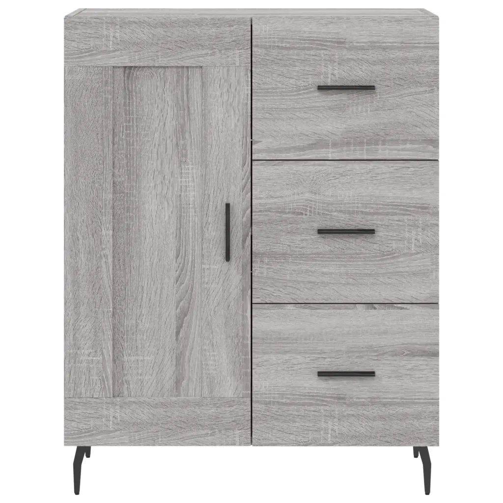 Credenza Grigio Sonoma 69,5x34x180 cm in Legno Multistrato 3200023