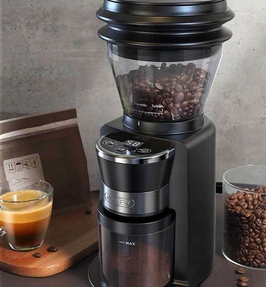 Macinacaffè Elettrico HiBREW G3 220W con Macine Coniche 40 mm; 34 Livelli e Tramoggia 210 g