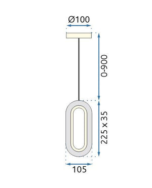 Lampadario A Sospensione In Cristallo G113-1cp Gold