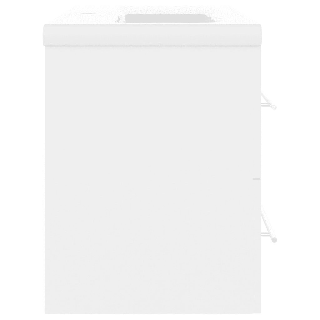 Mobile con Lavabo Integrato Bianco in Legno Multistrato 3099050