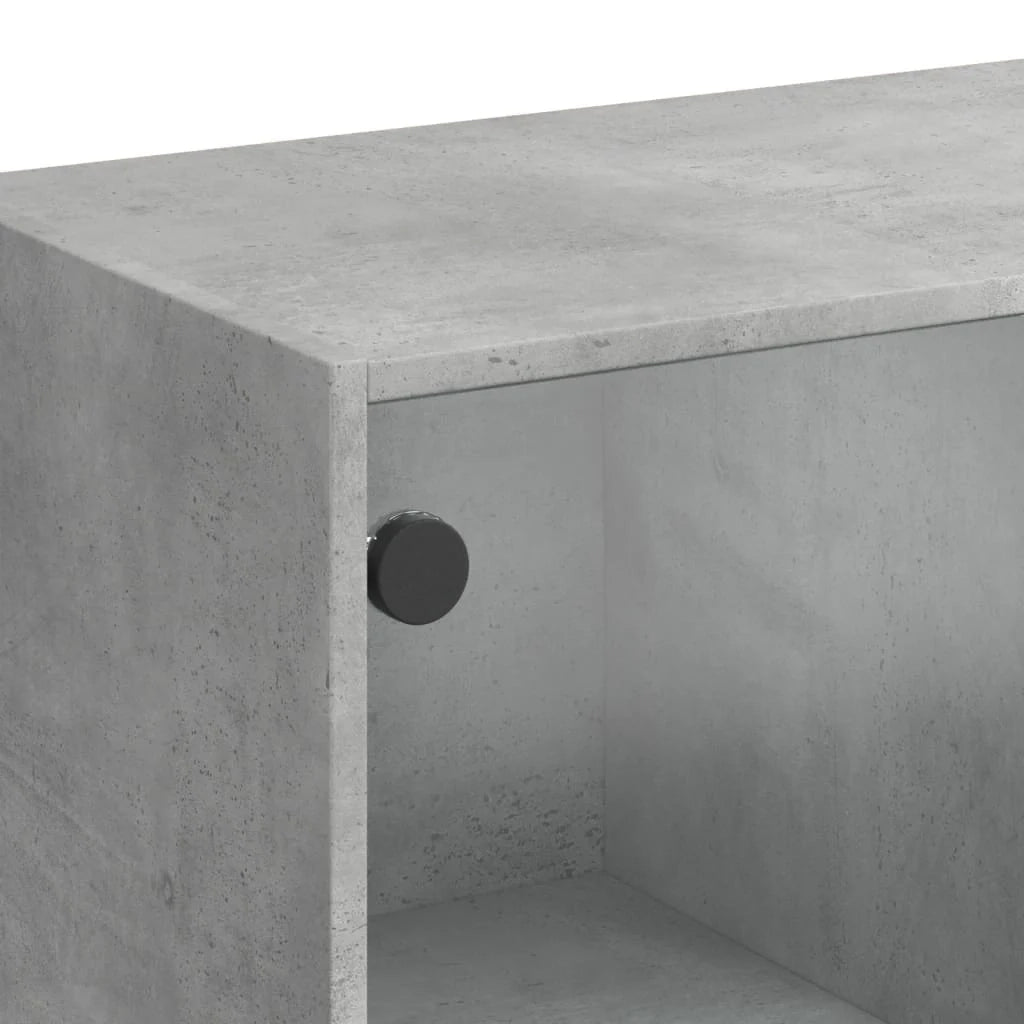 Buffet credenza cassettiera mobiletto mobile contenitore organizer cucina soggiorno salotto alto con ante 68 x 37 x 142 cm legno ingegnerizzato grigio 02_0032240