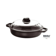 Tegame risoli 099in/24tp induction con coperchio nero - 099IN 24TP