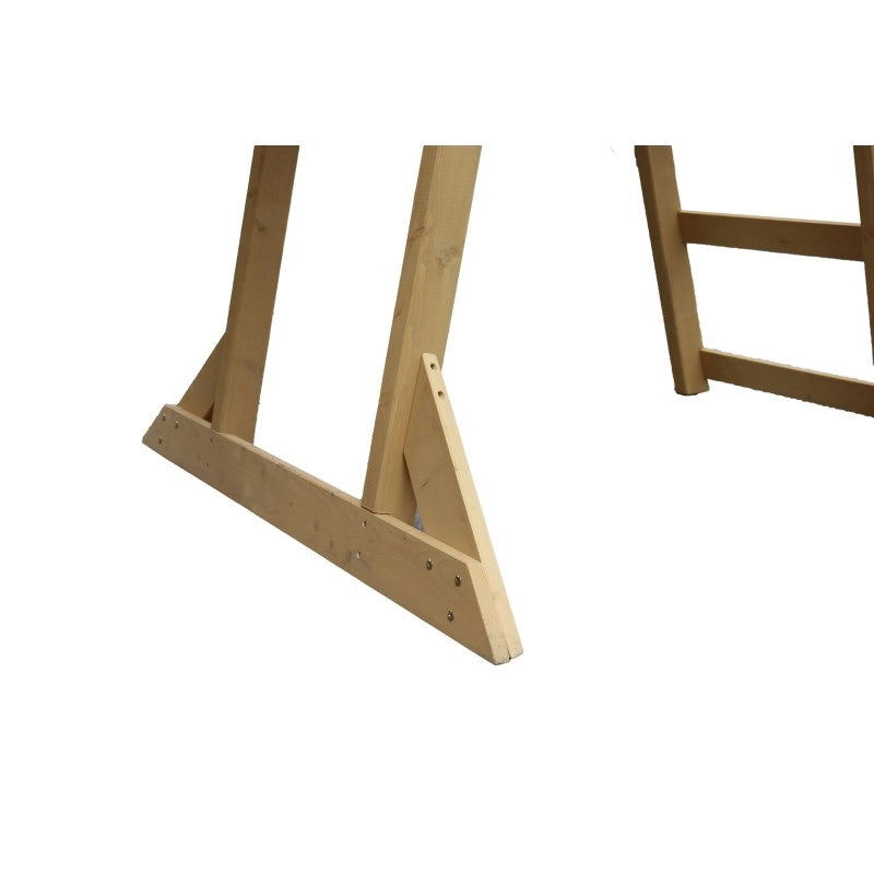Scivolo per bambini da esterno, SCIVOLO da Giardino in Plastica per Bambini con Solida Struttura in Legno 4 Gradini. Dim
