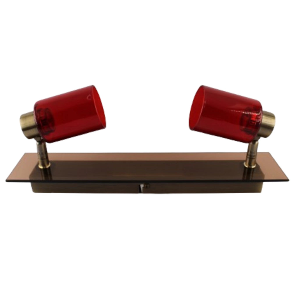 Stecca 2 Faretti con Vetro 1X11W - Serie New York ALEYAY