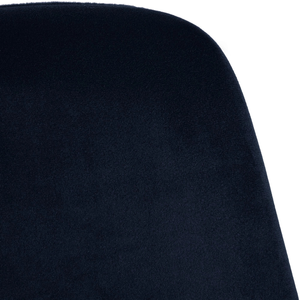 Sedia da pranzo Victoria Velvet Cover blu