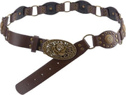 Cinturone western in stile boho per donne, pelle PU, giacche country |