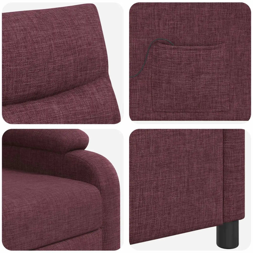 Divano Sedia-Poltrona Massaggiante Viola Tessuto 931660