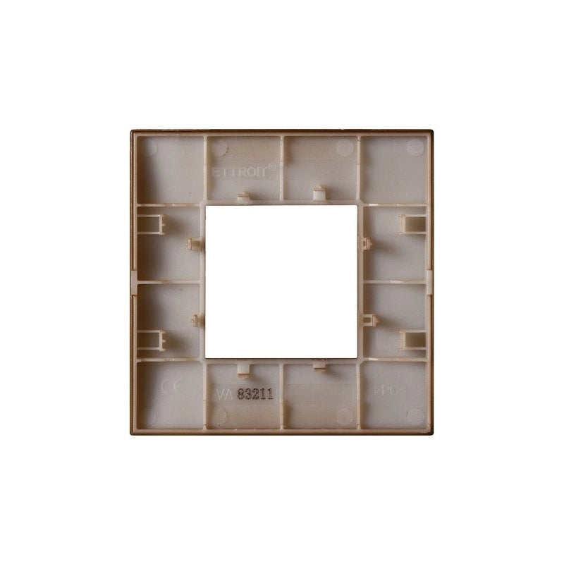 Placca Plastica Serie Venus 2P Colore Oro Compatibile Con Vimar Arke