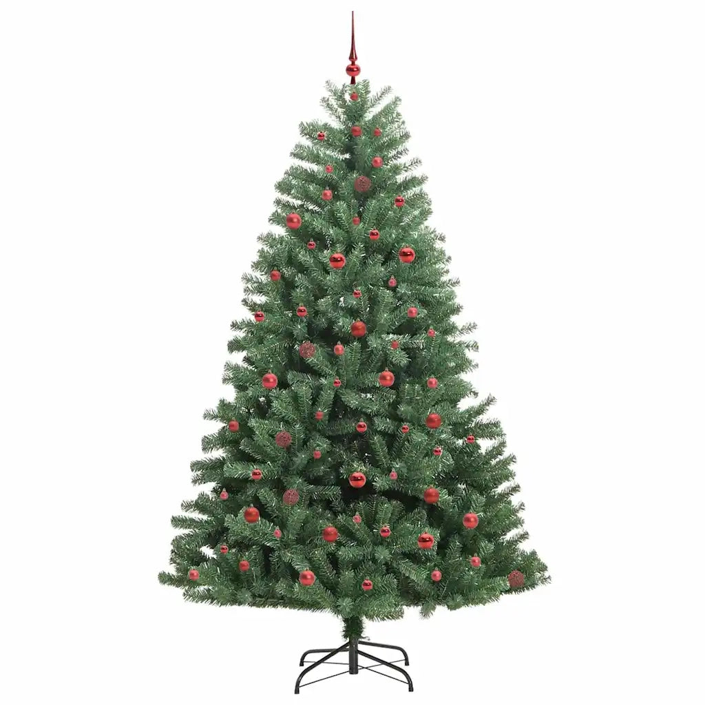 Albero di Natale Artificiale con Rami Pieghevoli Verde 240 cm 3395505