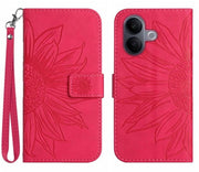 Telaio protettivo shockresistente - pelle PU con stampa di fiori solari - taschini per carte - chiusura magnetica - supporto multiangolare - stile elegante - custodia per cellulare