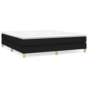 Letto matrimoniale | Letto per adulti | Struttura Letto a Rete a Molle Nero 180x200 cm in Tessuto