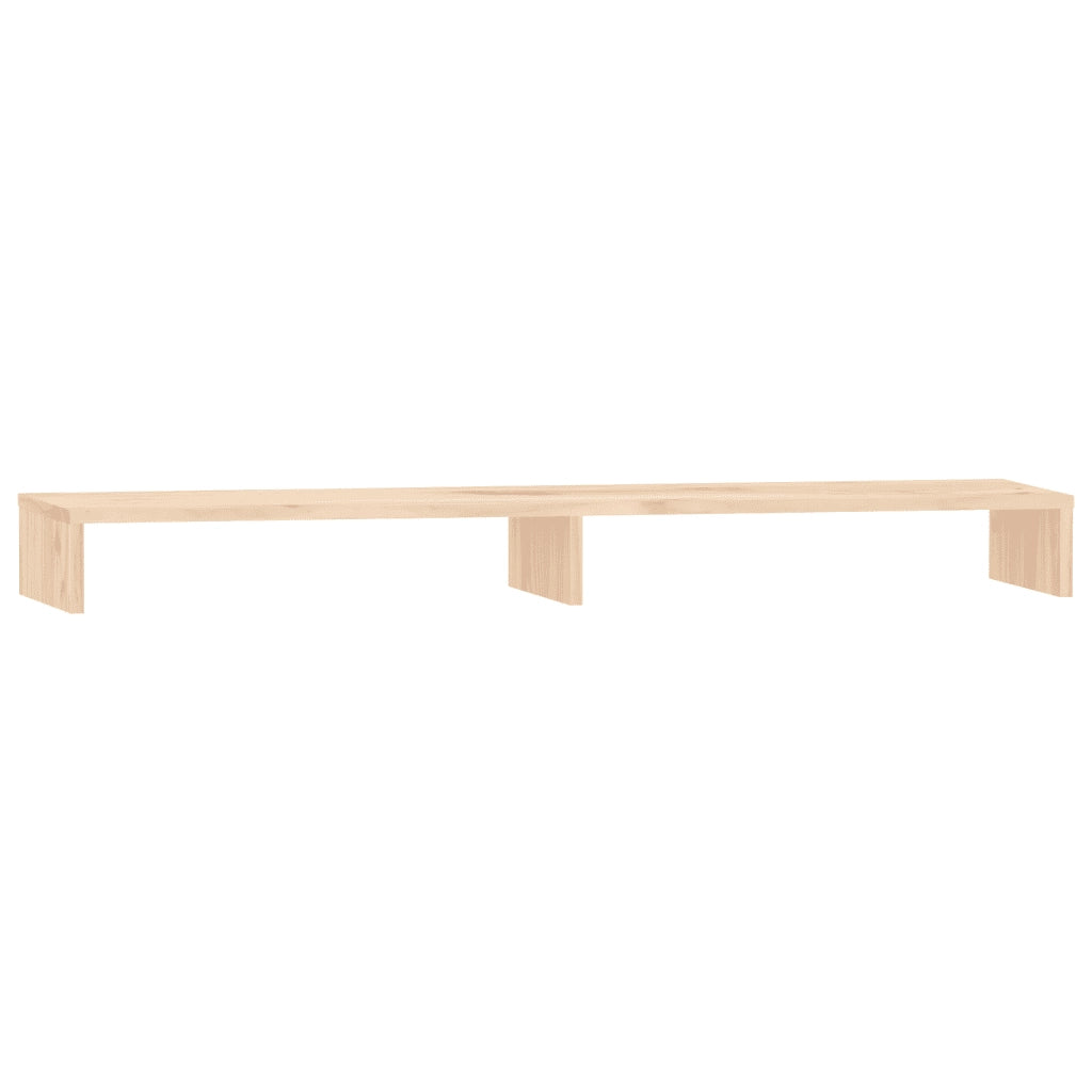 Supporto per Monitor 100x27x10 cm in Legno Massello di Pino 813949