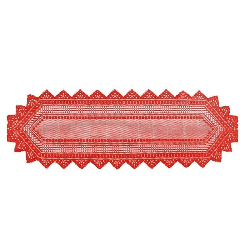 MAURY'S TOVAGLIA DA TAVOLA DI NATALE RETTANGOLARE 114X33CM ROSSA 10 PEZZI