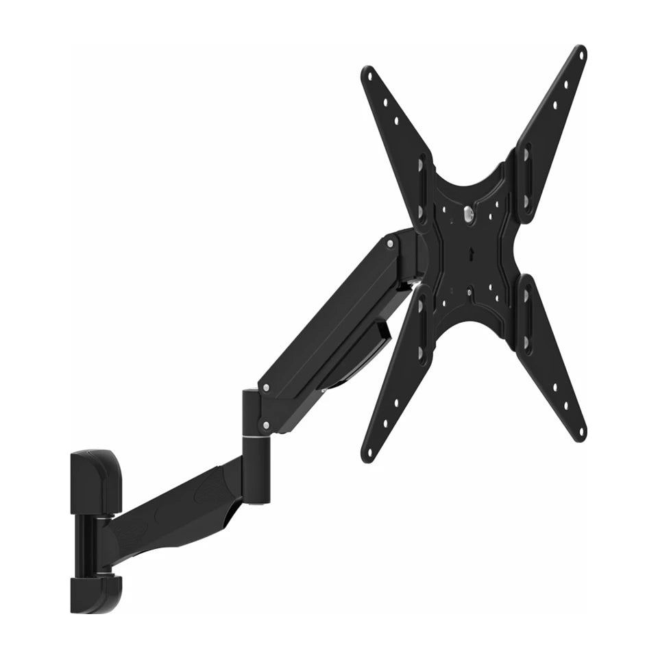 Supporto nero per TV o monitor Maclean MC-784 a molla a gas da 32 "-55" 22kg con 2 bracci