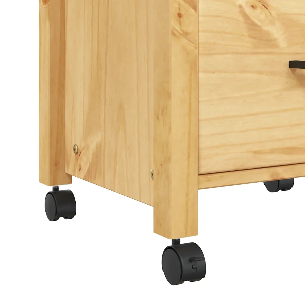 Carrello da Cucina-Scaffale per Cucina MONZA 48x40x88,5 cm in Legno Massello di Pino 621324