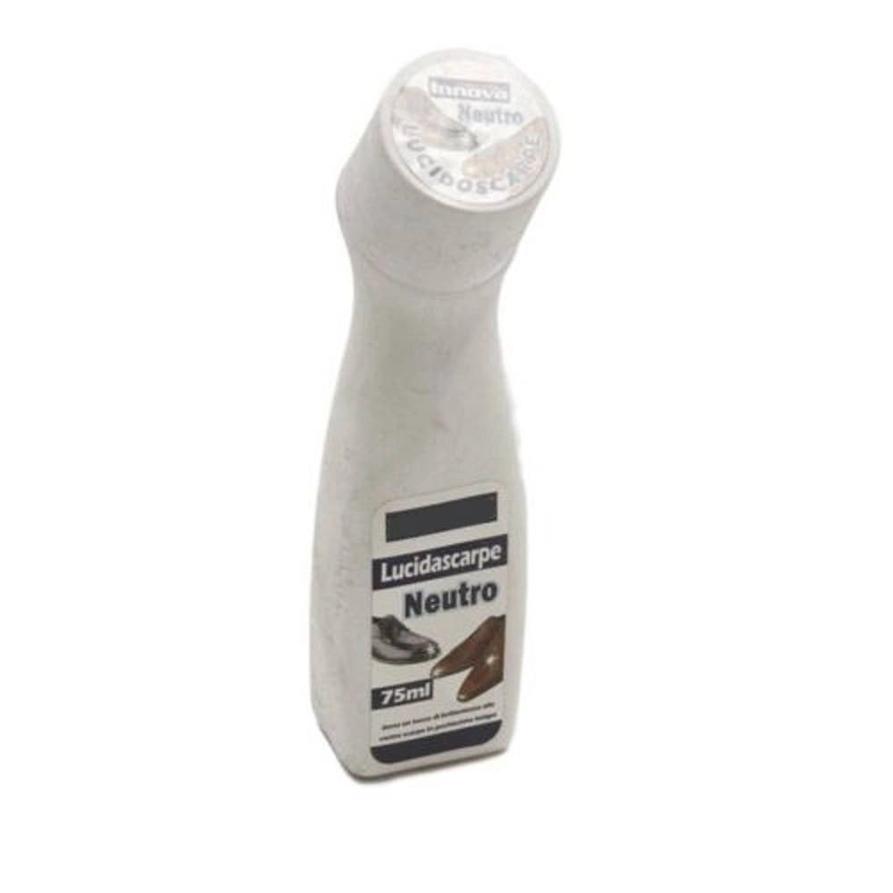Trade Shop - Lucida Scarpe Neutro 75ml Con Crema Pulizia Calzature Uomo Donna Lucido -