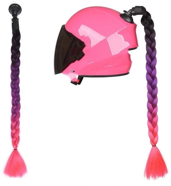 Elmetto per Ciclismo - Decorazione con Chiusura a Spillo - Adatto a Bambini/Adulti - Materiale di Alta Qualità - Lunghezza 60 cm - Disegno Unisex - Accessorio per Elmetto