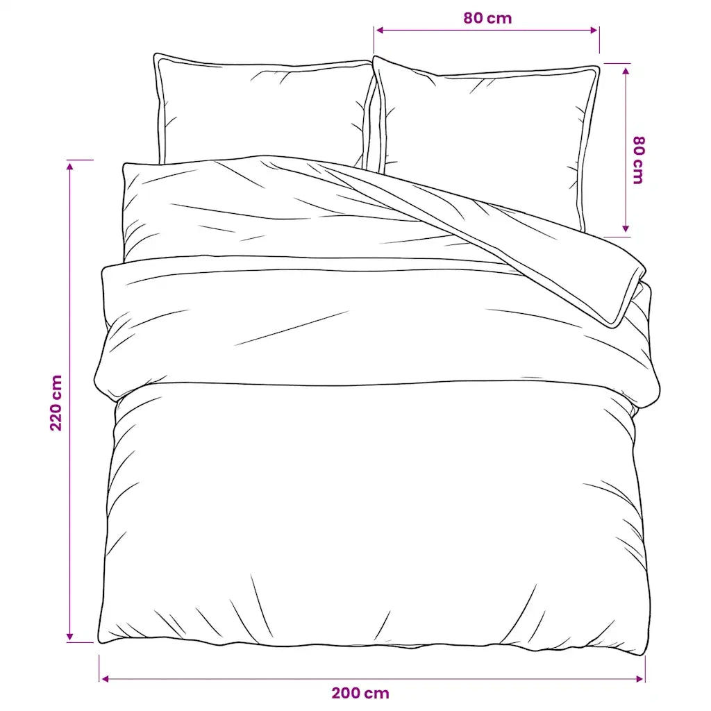 Set Copripiumino Grigio 200x220 cm in Cotone CFW8578378