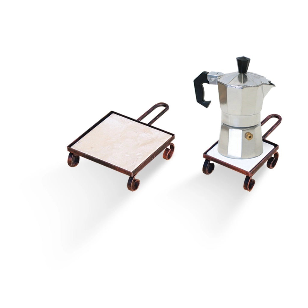 Poggia Caffettiera 15X15 Senza Mattonella - Artigianferro