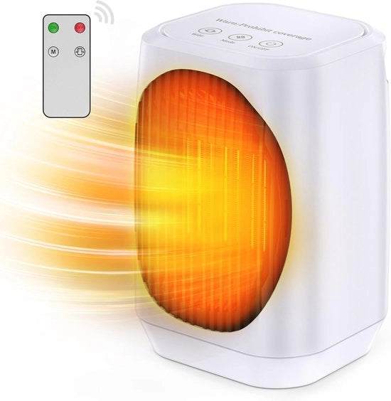 Verdunatore elettrico portatile con funzione oscillante 1200W per ufficio e camera da letto