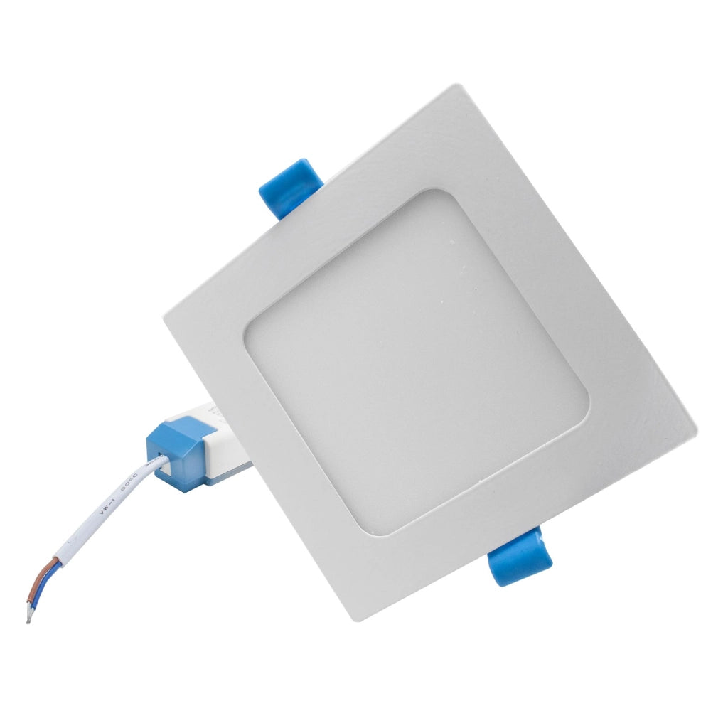 Faretto incasso LED 12W pannello quadrato slim interruttore CCT da 3000K a 6500K luce negozio ufficio foro 15cm