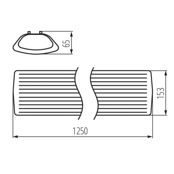 Kanlux MEBA 26964 plafoniera lineare 2xT8 G13 IP20 bianca