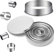 Set di 12 Forme per biscotti in acciaio inox con contenitore di conservazione