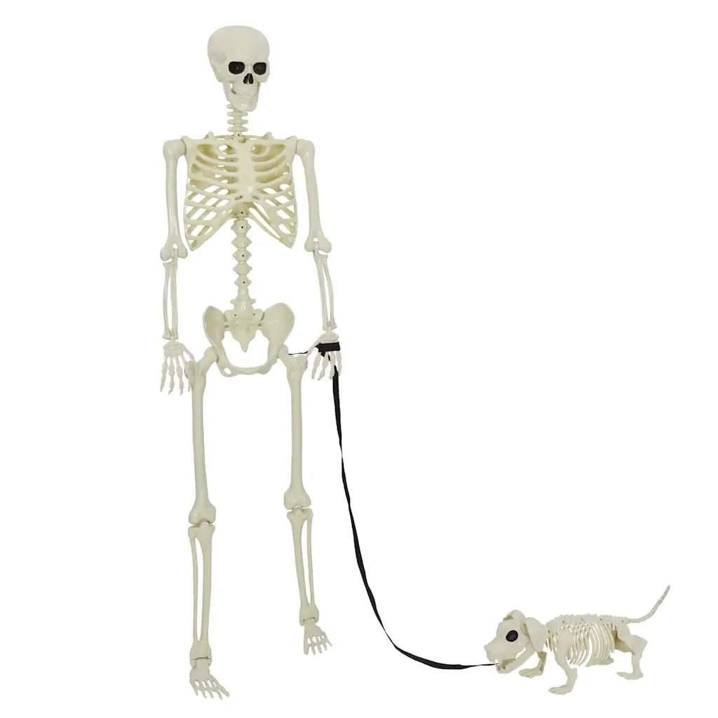 Decorazione Scheletro di Halloween 2 pcs Bianco Polipropilene