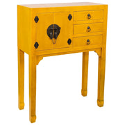 Mobile da ingresso in legno con 3 cassetti e 2 porte 63x26x83