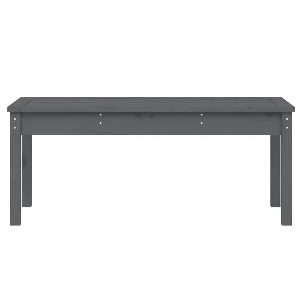 Panca da giardino mobili da esterno per patio terrazza 109 x 44 x 45 cm legno massello di pino grigio 02_0011725