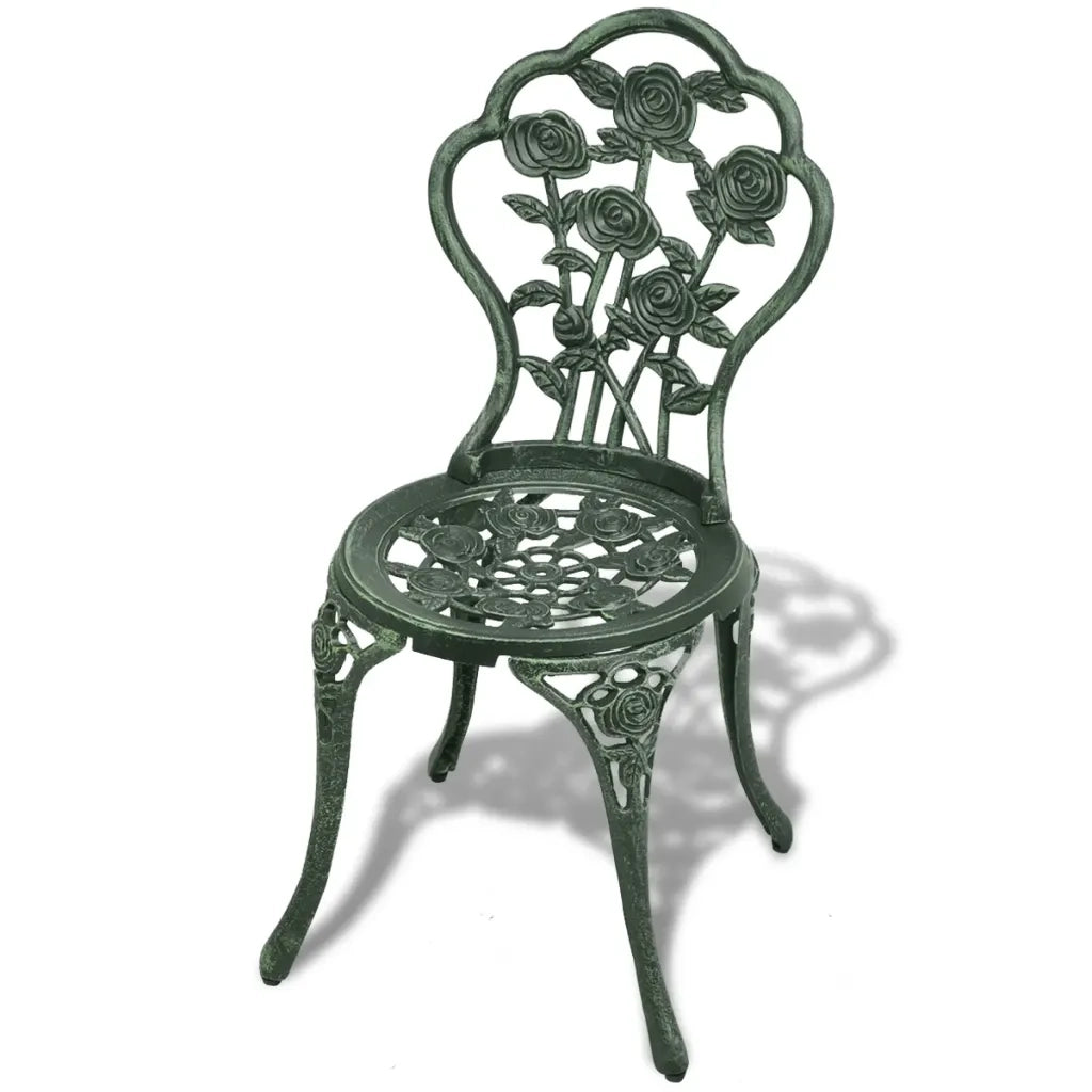 Set da Bistrot 3 pz | Set Salotto da Giardino in Alluminio Pressofuso Verde