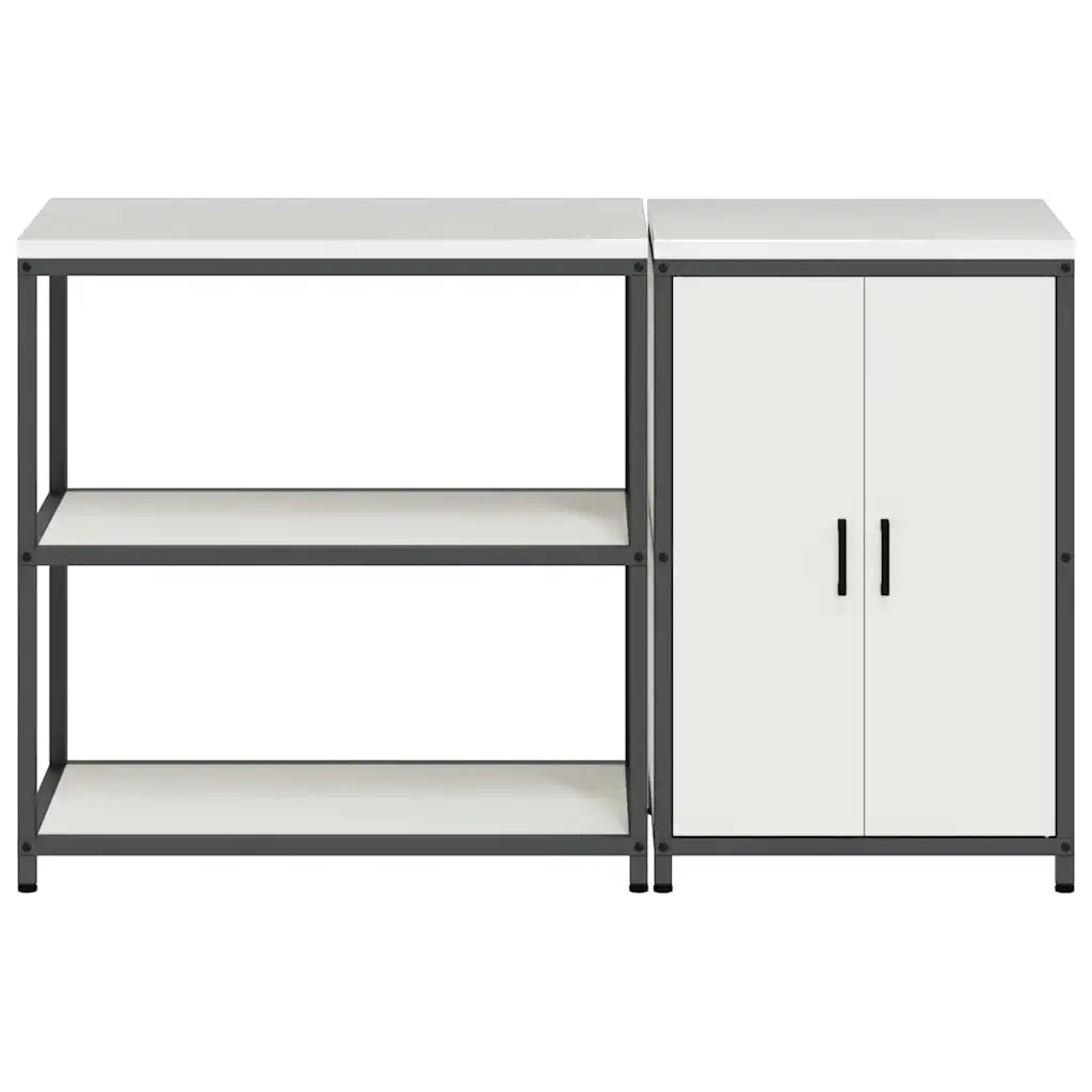 Set di Stoccaggio per Cucina con lo scaffale 2 pcs Bianco 3392660