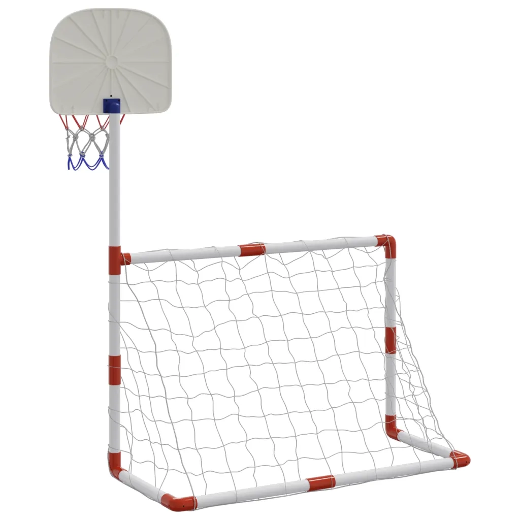 vidaXL Set da Calcio e Basket per Bambini con Palloni 98x50x70 cm