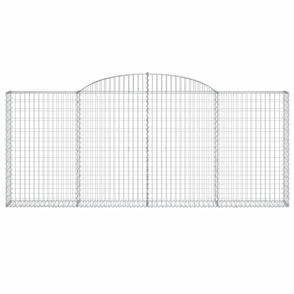 Cesti Gabbioni ad Arco 5 pz 300x30x120/140 cm Ferro Zincato 3146542