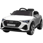 Macchina Elettrica per Bambini 12V con Telecomando, Velocità 3-8km/h, Luci e Musica, Età 3-5 Anni, Bianco