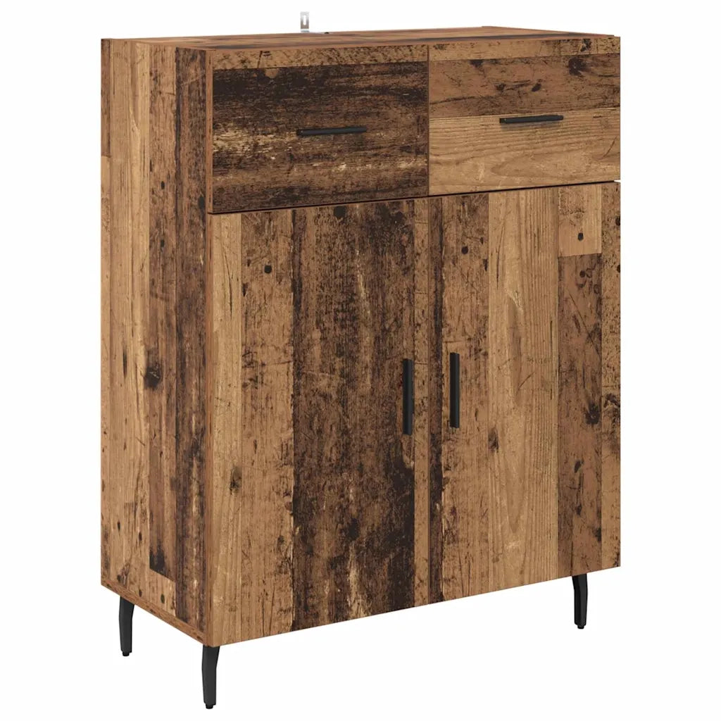 Credenza con Cassetto-Buffet-Armadio da cucina Legno vecchio 69,5 x 34 x 180 cm 512066