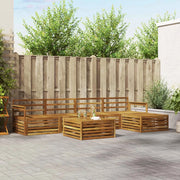 Set di divani da esterno 6 pcs Naturale