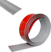 Profilo di transizione autofissante, 1,5 m x 4 cm striscia di transizione, striscia di pavimento in PVC, strisce di pavimentazione, per piastrelle, legno, laminato (grigio)