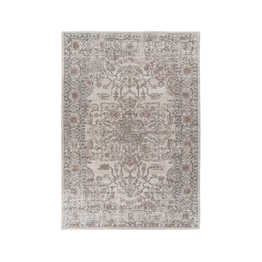 Tappeto Vintage Perry 325 Beige in Cotone