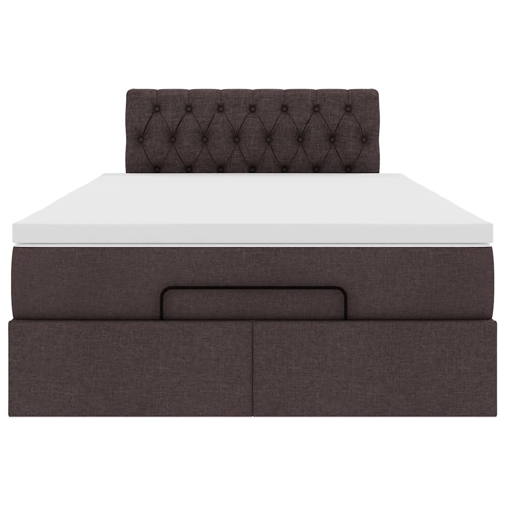 Struttura Letto Pouf con Materasso 80x200 cm in Tessuto 3312377