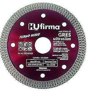 Hu-Firma Disco Diamantato Corona Continua Gres Rosso Dia.115mm