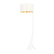 Piantana Contemporaneo Indra Acciaio Nero Bianco 1 Luce E27 Ip20