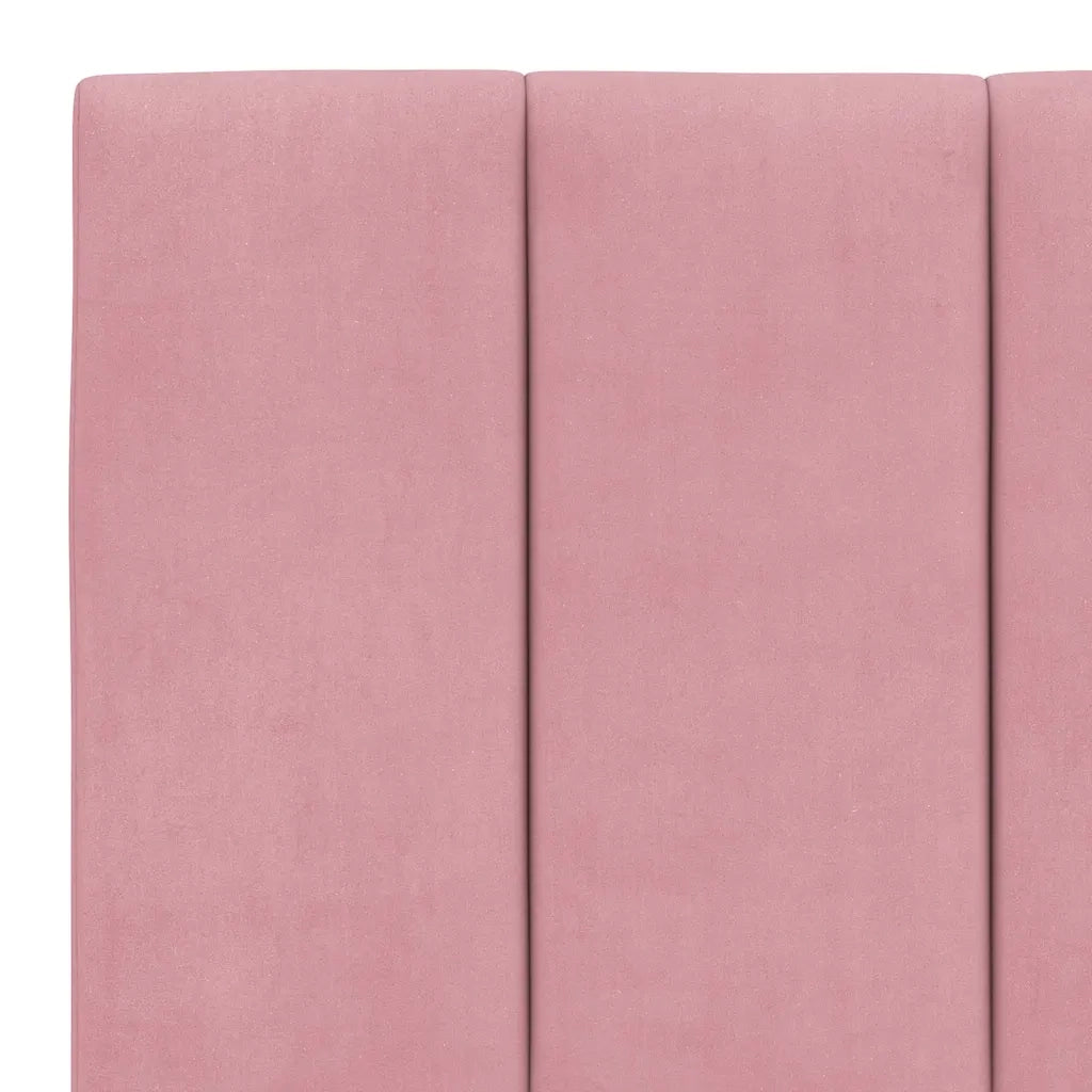 Cuscino Testiera Hanko Rosa 200 cm in Velluto 374694