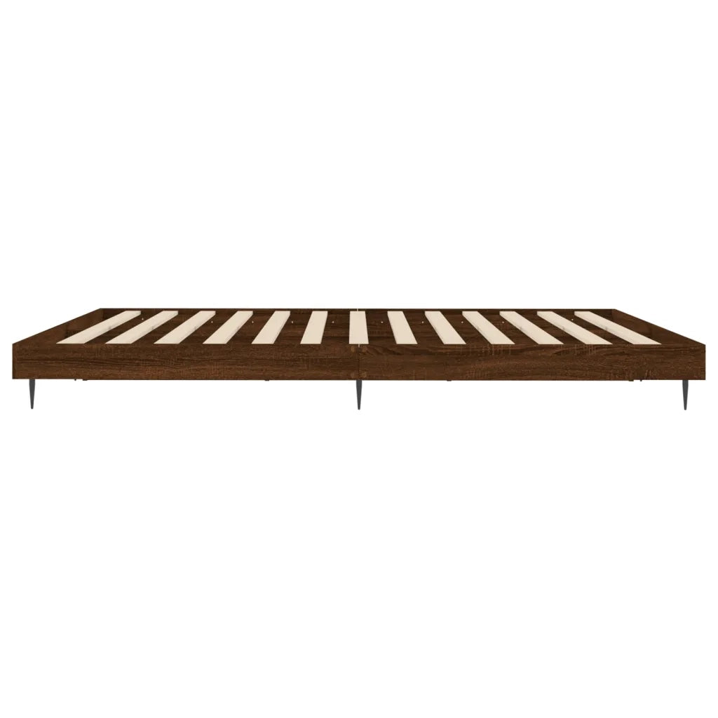 Giroletto senza Materasso Rovere Marrone 120x200 cm Truciolato 832260