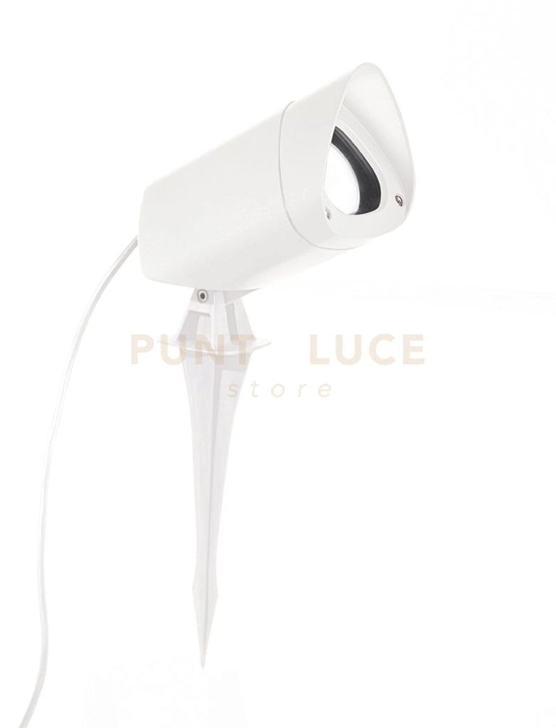 GES740- FARO PROIETTORE IN ALLUMINIO 1 LUCE ATTACCO GU10 IP65 BIANCO