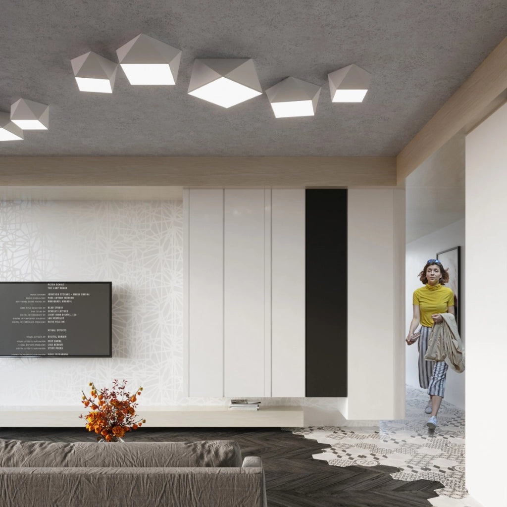Lampada a soffitto HEXA 35 bianco
