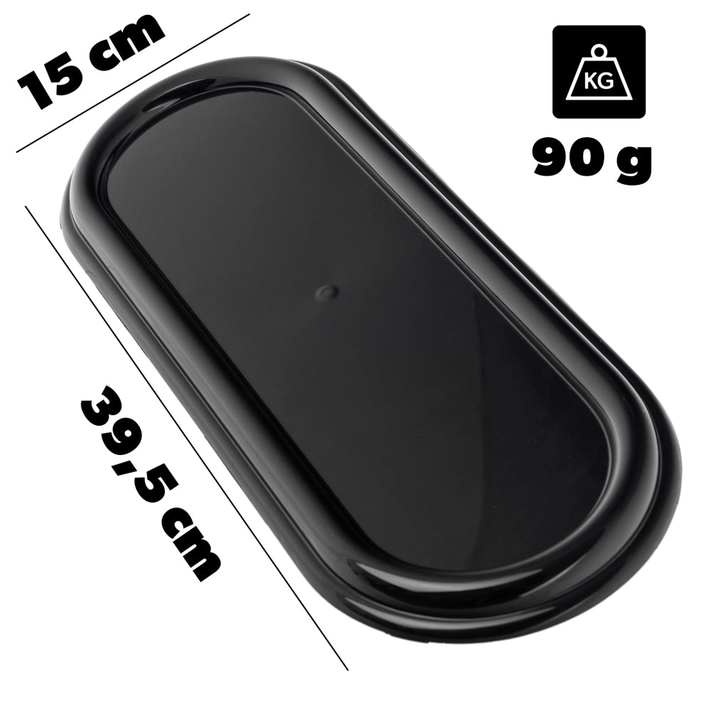 Supporto per candela funeraria KADAX 40 cm, supporto per vassoio funerario in plastica nera
