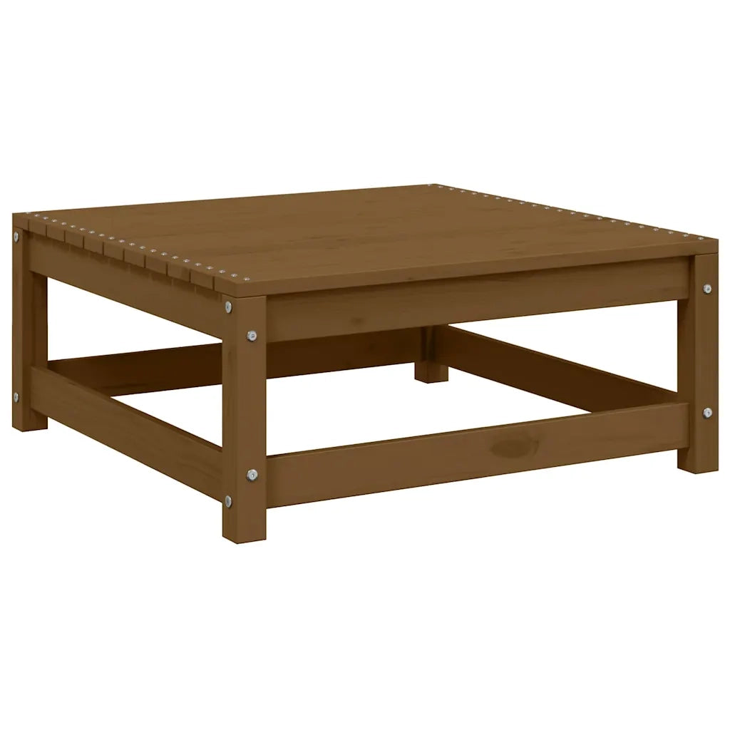 Sedia da giardino-Poggiapiedi da Giardino 70x70x30 cm ambra in Legno di Pino