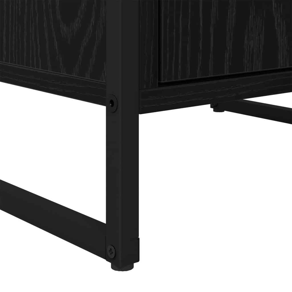 Credenza Rovere Nero 43 x 36 x 75,5 cm Legno multistrato